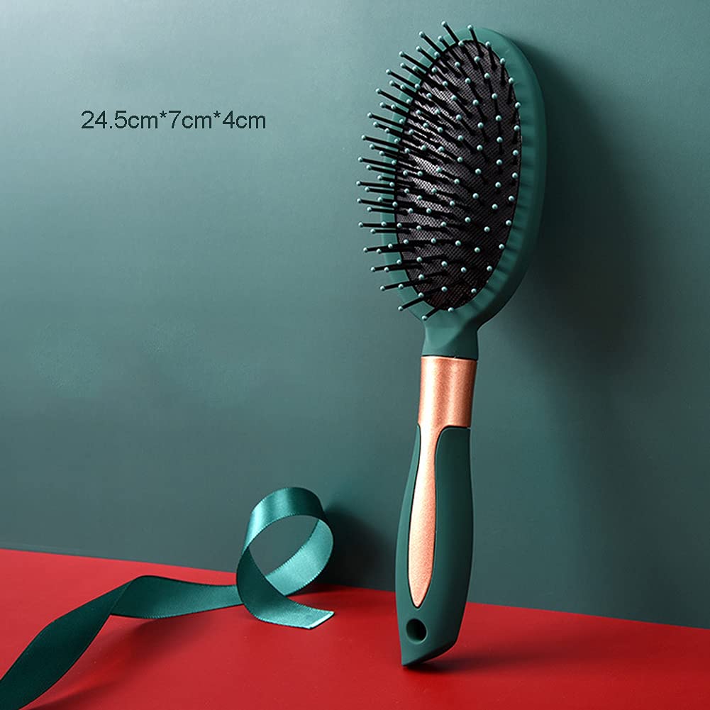 RN BEAUTY Detangling Brush Anti-Static Massage Hair Brushes Paddle Hairbrush With Cushion Base Nylon Bristle Pins Blow Drying Detangler Comb for Wet