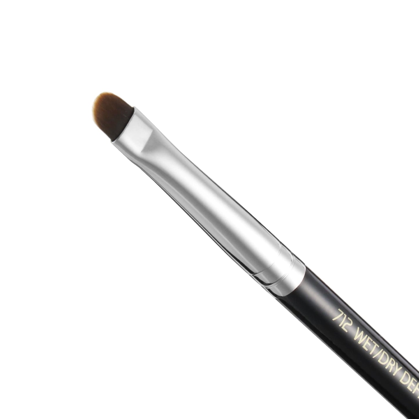 Bdellium Tools Professional Makeup Brush - Maestro Series 712 Wet/Dry Definer - With Soft Synthetic Fibers, For Precise Application (Black, 1pc)