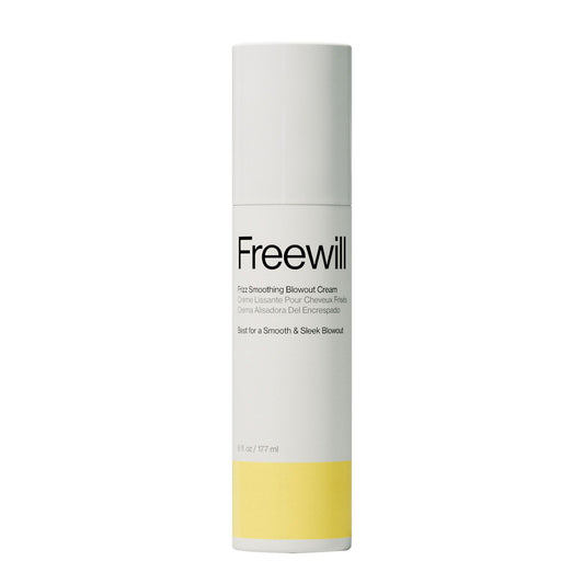 Freewill Frizz Smoothing Blowout Cream, Anti Frizz Hair Cream with Shea Butter, Coconut, & Ginger Oils for Silky, Smooth Blowouts - Vegan Frizzy Hair Beauty & Personal Care Freewill