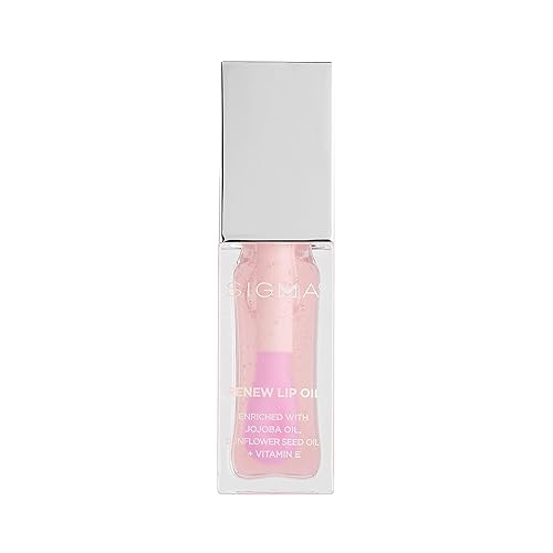 Sigma Beauty Renew Lip Oil - Tinted Lip Oil with Luxurious High-Shine Color and Long Lasting Hydration for Soft, Supple Lips, Non Sticky Lips Oil