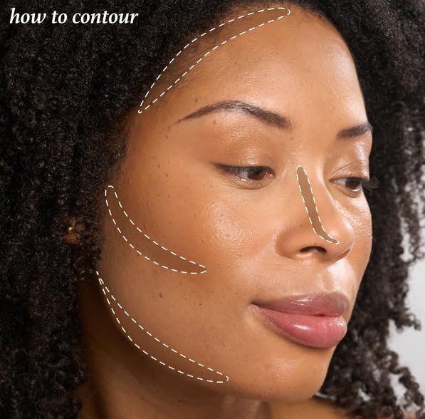 Skip The Brush Cream to Powder Bronzer Stick - Melted Cocoa - 2-in-1 Cream Bronzer and Contour Stick for the Face - Blendable, Buildable, No Brush