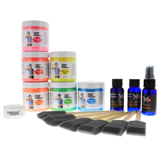 Liquid Latex Blacklight UV Reactive Body Paint, Glow Body Paint, Ideal for Art, Ammonia Free No Odor, Easy On and Off, Cosplay Makeup