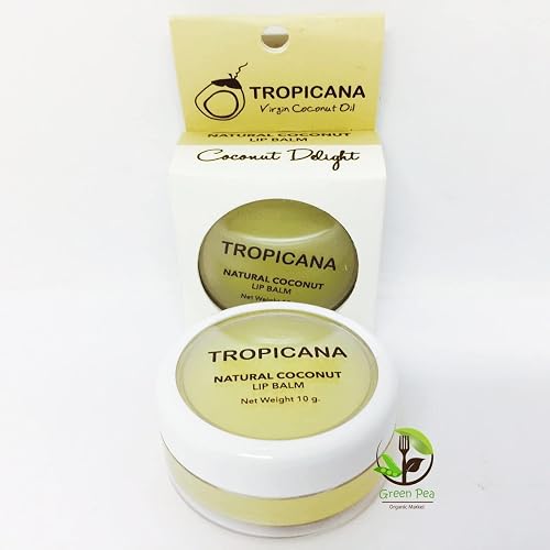 NEW!! TROPICANA NATURAL COCONUT LIP BALM (Coconut Delight) 10 g. by Thai Premium