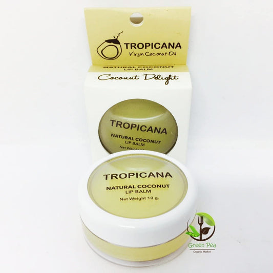 NEW!! TROPICANA NATURAL COCONUT LIP BALM (Coconut Delight) 10 g. by Thai Premium