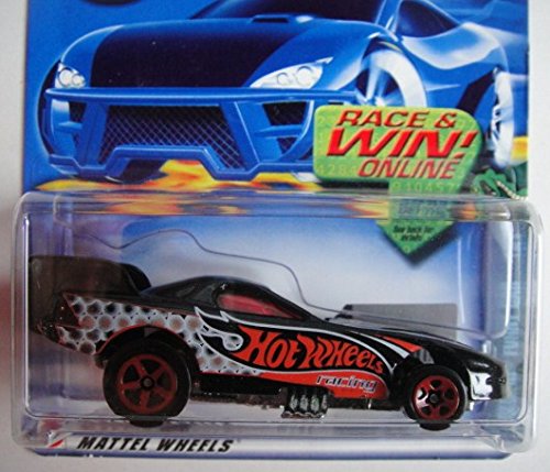 Hot Wheels Black Firebird Funny CAR #75 Race & Win Card 5 Spoke