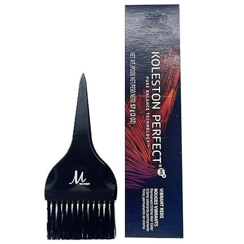 Koleston Perfect 55/46 Intense Light Brown/Red Violet Permanent Hair Color 2 Ounce and M Hair Designs Tint Brush (Bundle) Beauty & Personal Care M Hair Designs