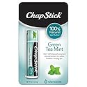 ChapStick Green Tea Mint 100 Percent Natural Ingredients Lip Butter, Moisturizing Lip Balm - 0.15 Oz
