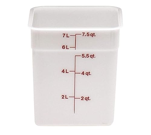 Cambro 8SFSP148 White Poly 8 Qt Cam-Square Container