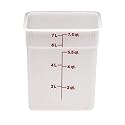 Cambro 8SFSP148 White Poly 8 Qt Cam-Square Container