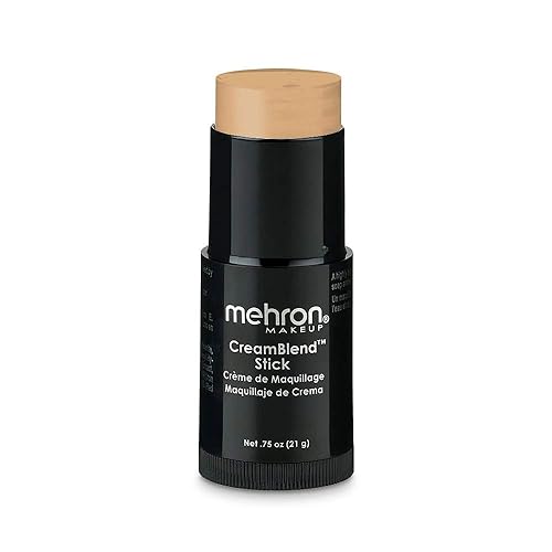 Mehron Makeup CreamBlend Stick | Face Paint, Body Paint, & Foundation Cream Makeup | Body Paint Stick Perfect for Halloween (Ivory Bisque)