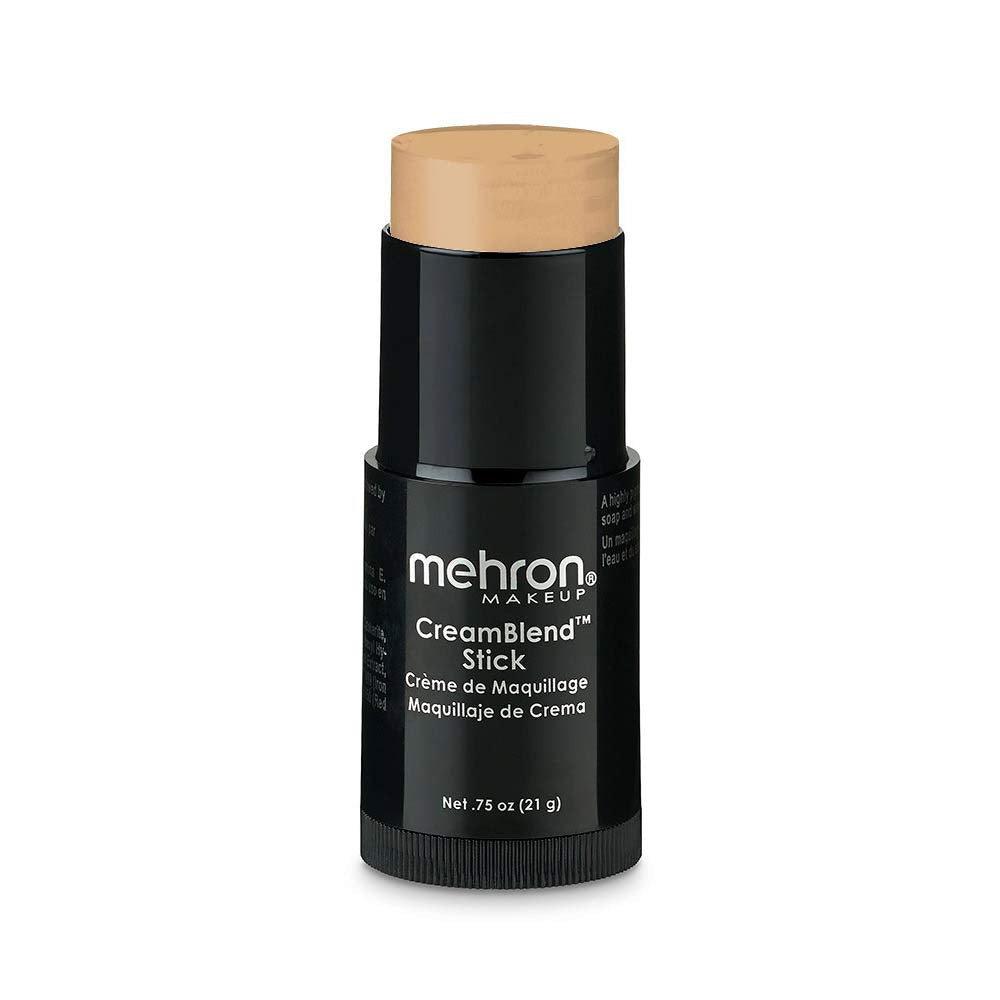 Mehron Makeup CreamBlend Stick | Face Paint, Body Paint, & Foundation Cream Makeup | Body Paint Stick Perfect for Halloween (Ivory Bisque)