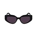 KARL LAGERFELD Women's Sunglasses KL6144S - Matte Black with Solid Smoke Lens