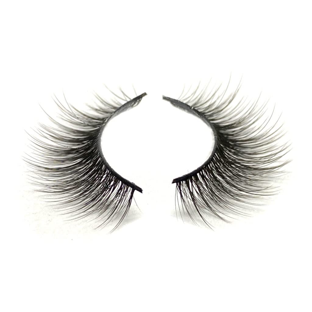 Natural Flutter Lashes by Uptown Lashes, Natural Look False Eyelashes with a Soft, Glam Look - Available in Silk Synthetic Fake Lashes & Mink