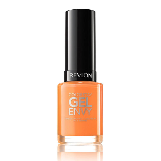 Revlon ColorStay Gel Envy Longwear Nail Polish, with Built-in Base Coat & Glossy Shine Finish, in Red/Coral, 640 Jokers Wild, 0.4 oz