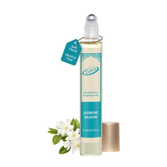Zoha Jasmine Bloom | Roll on Perfumes for Women & Men | Alcohol-free Jasmine Perfume Oil | Travel Size Long Lasting Fragrance | 9ml Roller Beauty & Personal Care Zoha