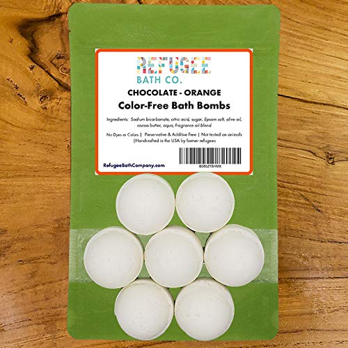 Color-Free Bath Bombs 7 Pack | 2.5 oz. Each | Cocoa Butter and Plant-Based Ingredients with No Dyes of Any Kind | Support Refugee Employment in USA…
