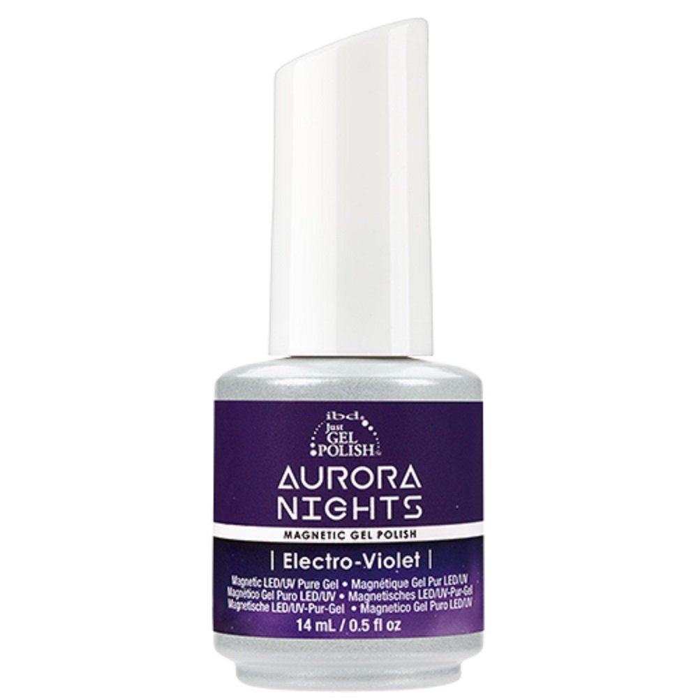 IBD Magnetic Gel Polish, Electro-Violet, 0.5 Fluid Ounce