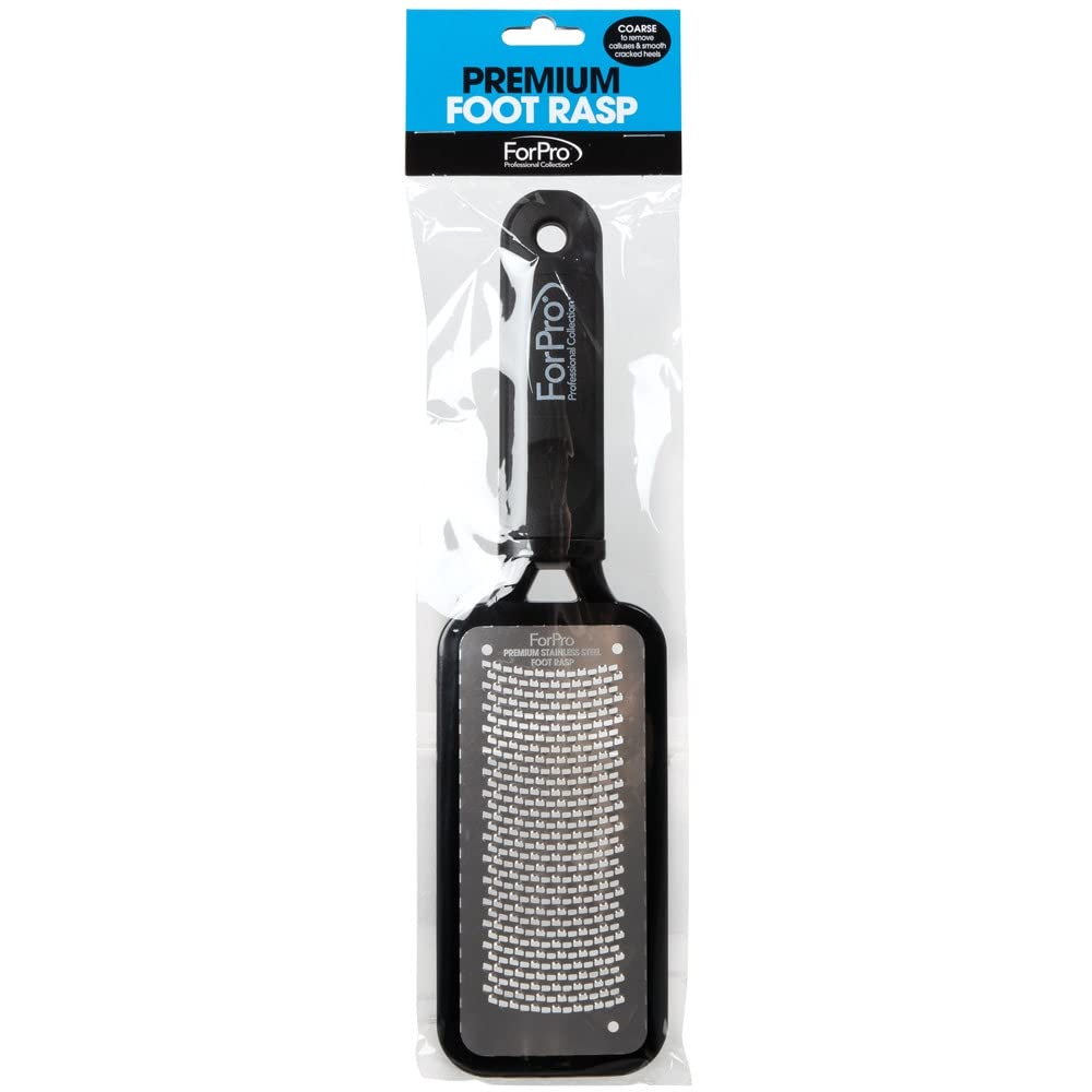 ForPro Professional Collection Premium Stainless Steel Foot Rasp, Colossal Foot File & Callus Remover, Instantly Removes Calluses & Smooths Cracked