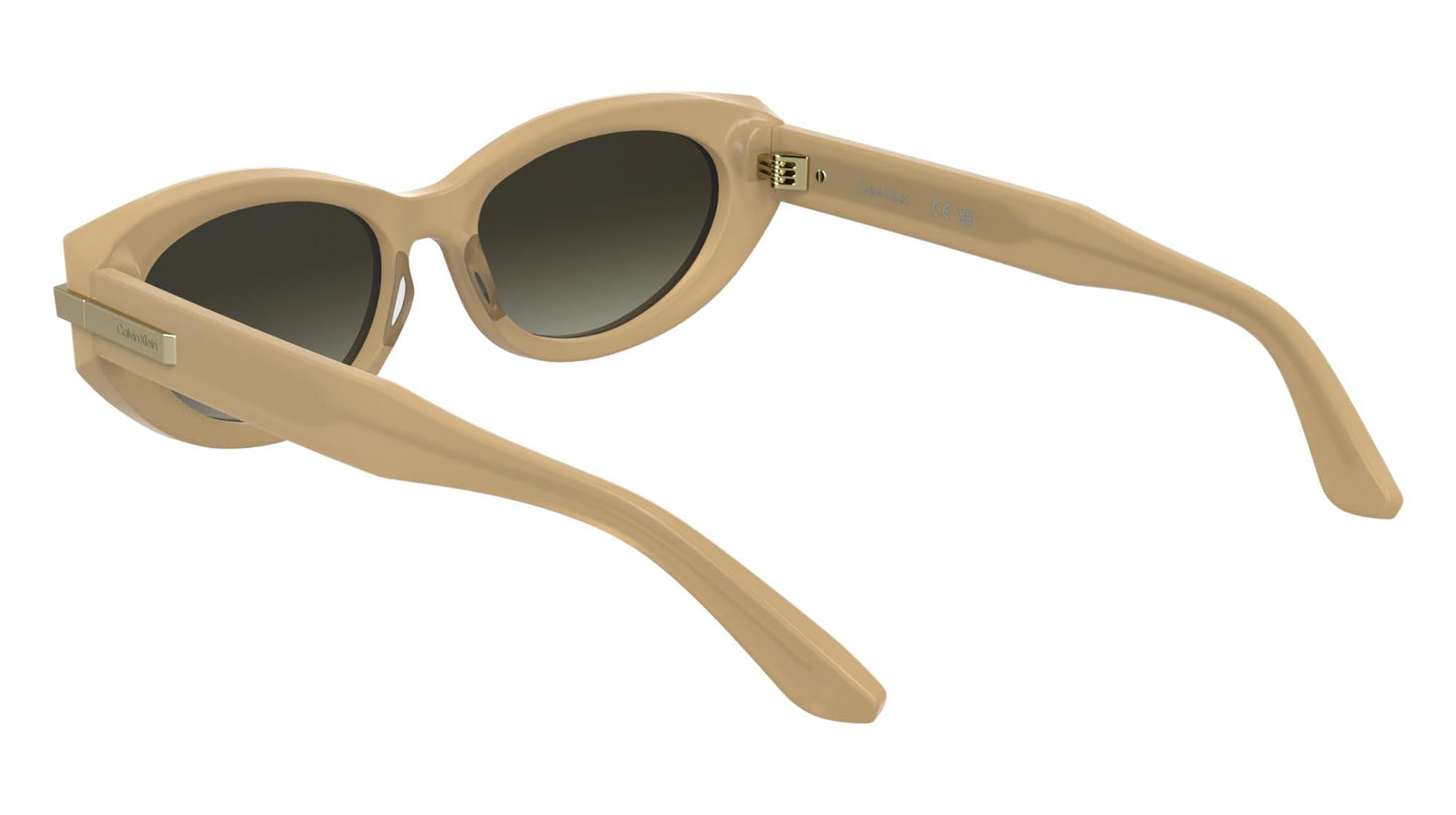 Calvin Klein Women's Sunglasses CK25502S - Opaline Beige with Gradient Brown Lens