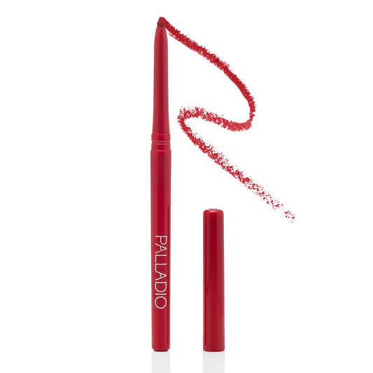 Palladio Retractable Waterproof Lip Liner High Pigmented and Creamy Color Slim Twist Up Smudge Proof Formula with Long Lasting All Day Wear No
