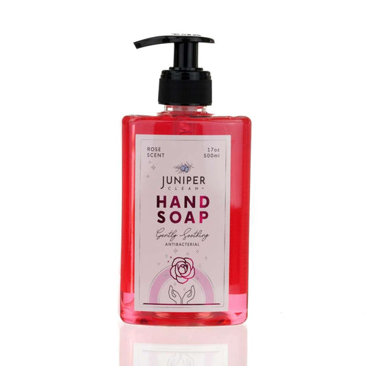 Juniper CLEAN, Antibacterial Hand Soap with Pump, Rose Scent, Liquid Hand Soap 17 Fl Oz (Pack of 1) Beauty & Personal Care Juniper CLEAN