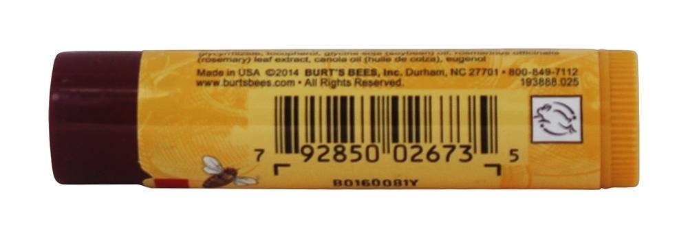 Burts Lip Balm Wild Cherr Size .15z Burts Lip Balm Wild Cherry .15z (Pack of 4)