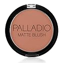 Palladio Matte Blush, Brushes onto Cheeks Smoothly, Soft Matte Look and Even Finish, Flawless Velvety Coverage, Effortless Blending Makeup, Flatters