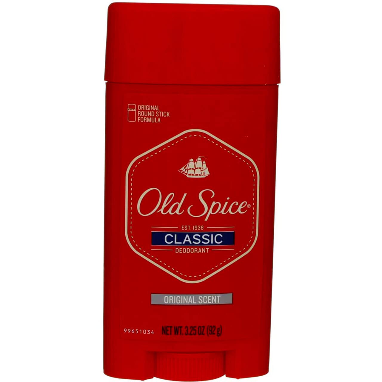 Old Spice Classic Deodorant Stick, Original 3.25 oz (Pack of 4)
