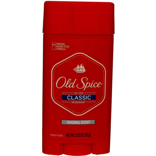 Old Spice Classic Deodorant Stick, Original 3.25 oz (Pack of 4)