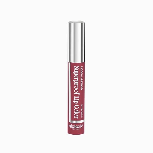 NICKA K NEW YORK Superproof Long-Lasting Lip Color, High Performance, Full Pigment, Glossy Finish (So Sangria)