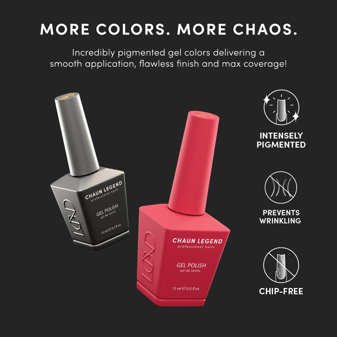 Chaun Legend UV Gel Nail Polish, 0.5 Ounce Long Lasting Salon Quality, Bubble Free Professional Manicures, Quick Dry High Shine, Lilac It Like That Beauty & Personal Care Chaun Legend Professional Nails