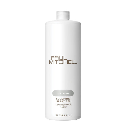 Paul Mitchell Soft Sculpting Spray Gel, Natural Hold, Soft Finish, For All Hair Types, 33.8 fl. oz.