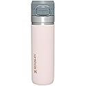 Stanley Quick Flip GO Water Bottle 24 oz | Push Button Lid | Leakproof and Packable for Travel and Sports | Insulated Stainless Steel | BPA-Free