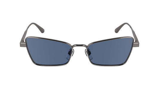 Calvin Klein Women's Sunglasses CK24110S - Light Gunmetal with Solid Light Blue Lens