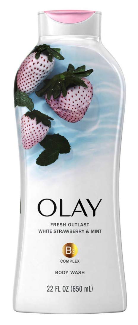 Olay Body Wash Fresh Cooling Strawberry & Mint 22 Ounce (650ml) (6 Pack)6 Beauty & Personal Care Olay