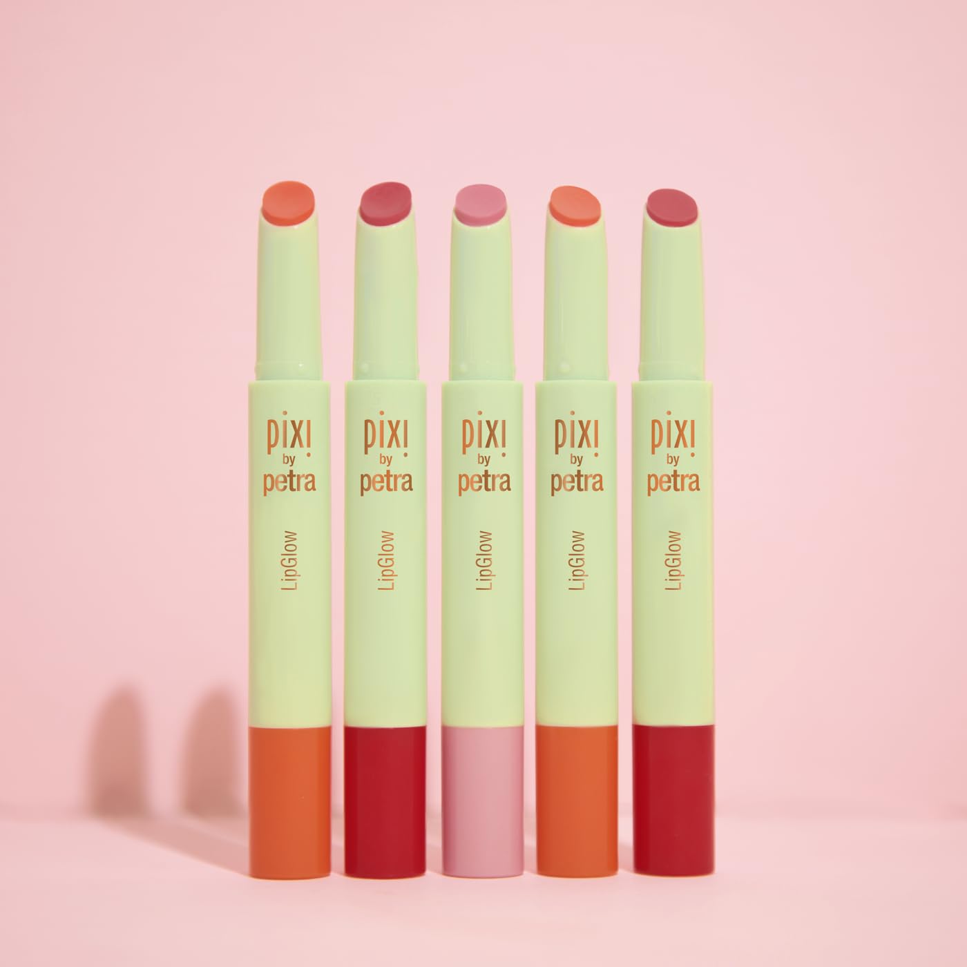 Pixi LipGlow | Sheer, Buildable Colour Lip Balm with Glossy Finish | Hydrating & Nourishing Formula for Everyday Wear | Mirror-Free Application | Ruby