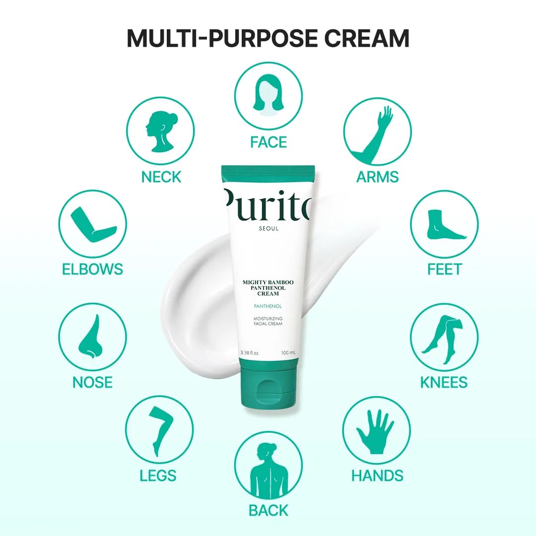 PURITO Panthenol 10% Barrier Cream | Face Moisturizer for Skin Barrier Repair | All skin types, sensitive and blemish-prone skin | Non-Comedogenic Beauty and Personal Care PURITO