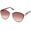 Jessica Simpson Women's J5329 Chic Metal Cat Eye Sunglasses with UV400 Protection - Glamorous Sunglasses for Women, 60mm