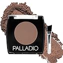 Palladio Brow Powder for Eyebrows, Soft and Natural Eyebrow Powder with Jojoba Oil & Shea Butter, Helps Enhance & Define Brows, Compact Size for Purse