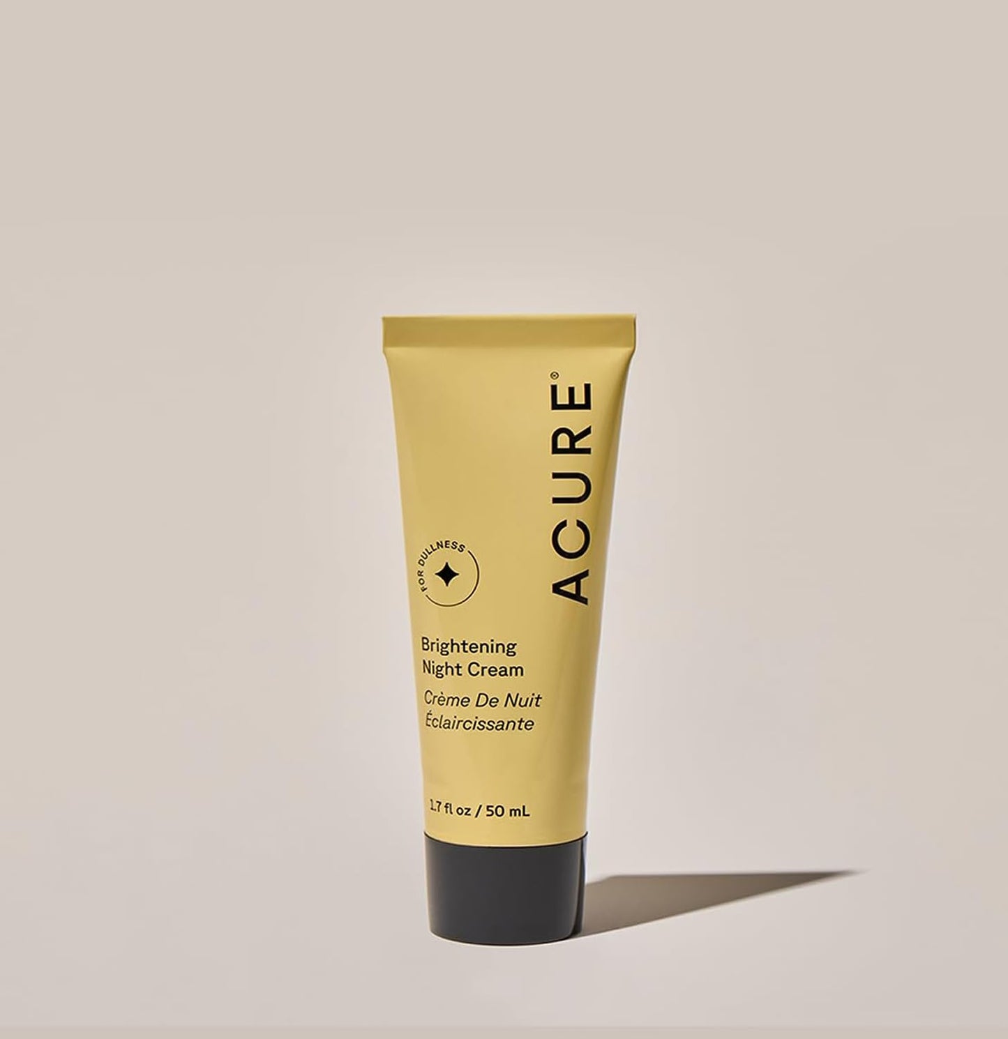 Acure Brightening Night Cream - Radiance Boosting Night Face Cream for Women & Men, Hydrating & Revitalizing Moisturizer for Uneven Skin Tone