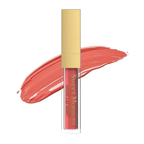 Sistar Sweet Moments Gloss Lip Stain Long-Lasting Glossy Finish Vivid High Pigment Colors Smooth and Sweet 1.5 mL / 0.05 fl. oz. (Pink Sherbet)