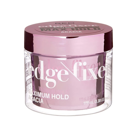 Red by Kiss Edge Fixer Hair Shine Gel, 24 Hour Max Hold, Non-Flaking, Biotin B7 Infused, Natural Styling, Professional Edge Control Wax, Perfect