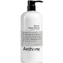 Anthony Glycolic Facial Cleanser for Men, Daily Exfoliating & Hydrating Face Wash, Shave Prep, Non-Foaming, Deep Cleansing, Gentle on Sensitive Skin