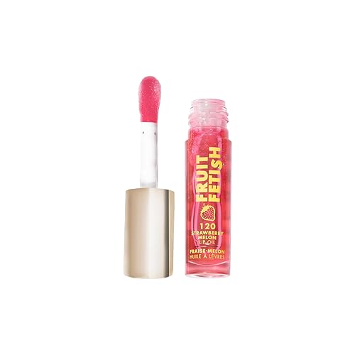 Milani Fruit Fetish Lip Oil, Tinted Lip Gloss & Hydrating Lip Oil Treatment, Moisturizing Non Sticky Clear Shine, High Shine Lip Balm for Dry Lips