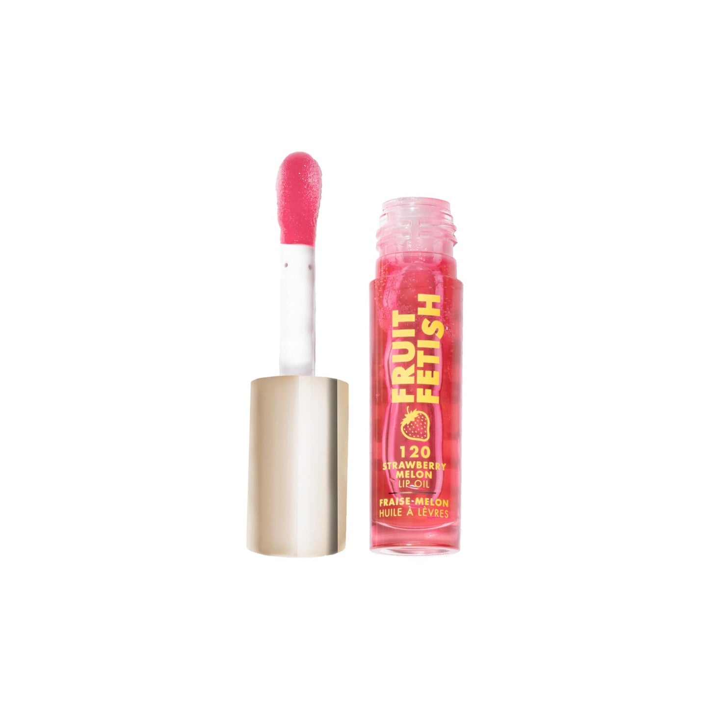 Milani Fruit Fetish Lip Oil, Tinted Lip Gloss & Hydrating Lip Oil Treatment, Moisturizing Non Sticky Clear Shine, High Shine Lip Balm for Dry Lips