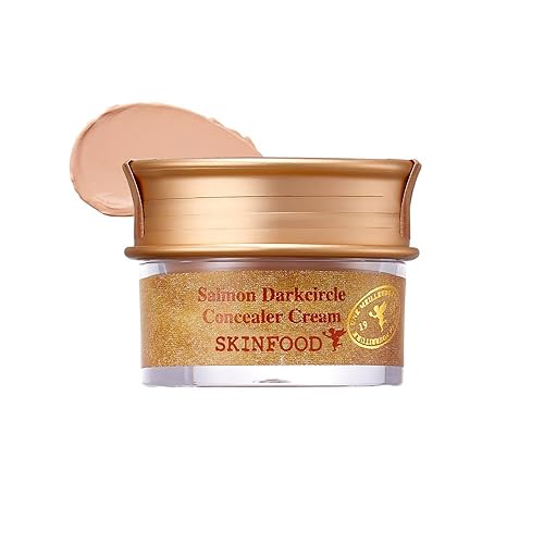 SKINFOOD s Salmon Dark Circle Concealer Cream - Under Eye Concealer for Dark Spots and Wrinkles - Full Coverage - Stocking Stuffer - 0.35 Oz/10 g