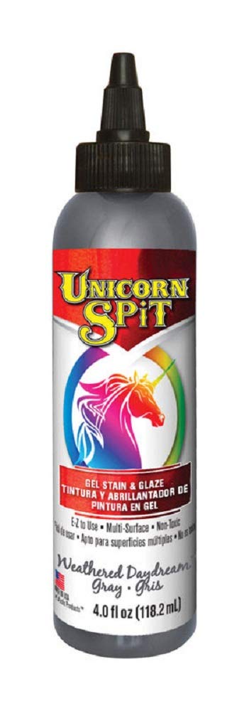 Unicorn Spit Flat Weathered Daydream Gray Gel Stain and Glaze 4 oz.