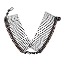 Hairzing Clip | Stretchy Banana Clips for Women - Snug & Comfortable Hair Holder for Thick, Thin and Curly Styles - All Day Hold (Medium, Brown)