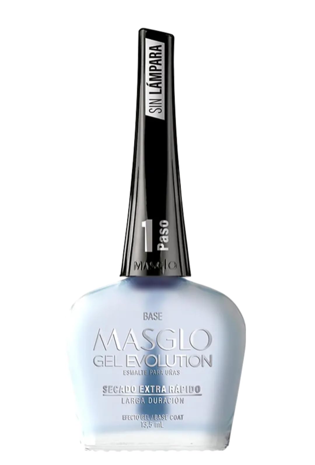 MASGLO GEL EVOLUTION Nail Polish Gel Effect, No UV/Led Lamp, Duration Up to 12 days, 3 PCs Base, Esmalte Color, Brillo (Visionaria, Base y Brillo) Beauty & Personal Care MASGLO