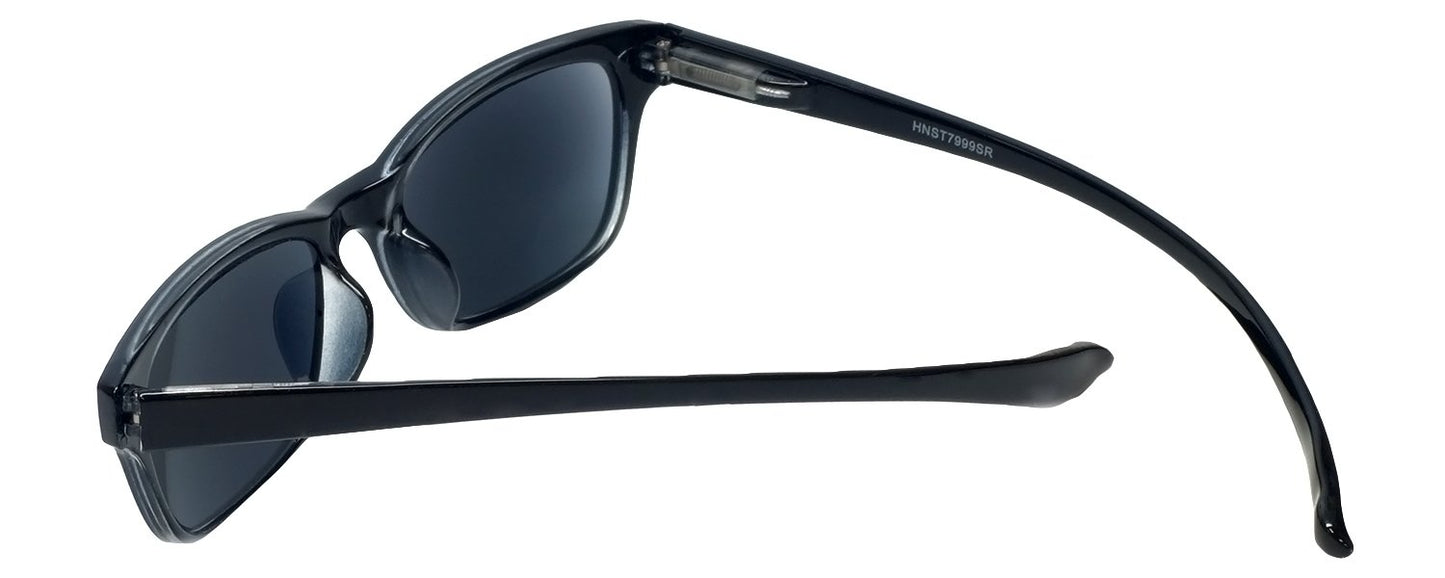 Calabria Neck Hanging Reading Sunglasses +3.75 Black Men Women Sun Glasses Readers Long Temples UV Protection Trendy w/Case